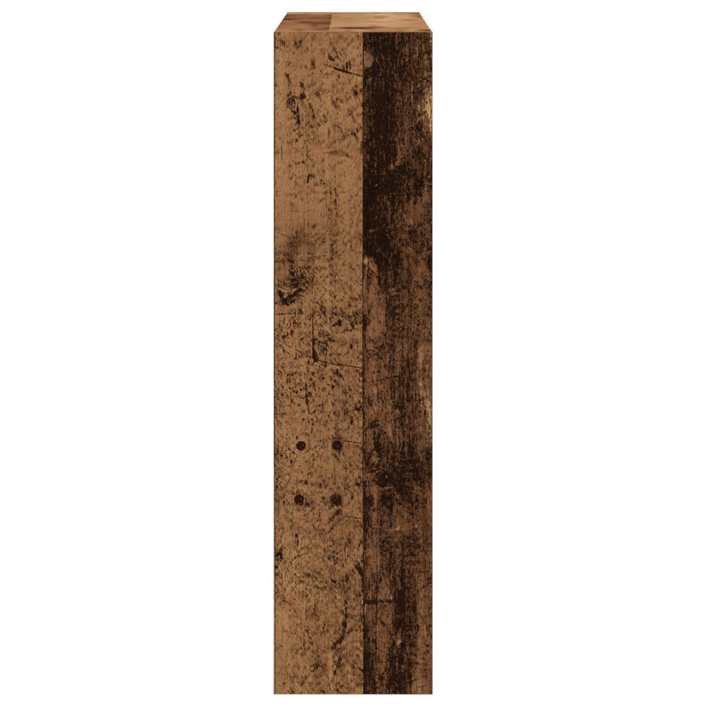 Produktbild för Skoskåp med hylla Gammalt trä 80 x 21 x 87,5 cm Konstruerat trä