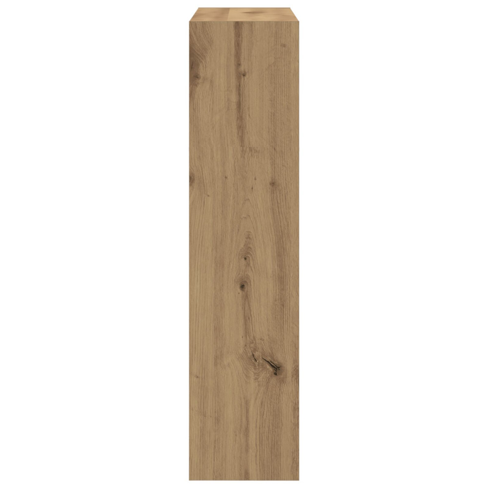 Produktbild för Skoskåp med hylla Rökt ek 80 x 21 x 87,5 cm Konstruerat trä