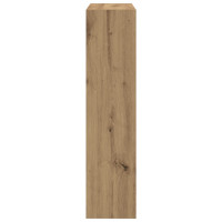 Produktbild för Skoskåp med hylla Rökt ek 80 x 21 x 87,5 cm Konstruerat trä