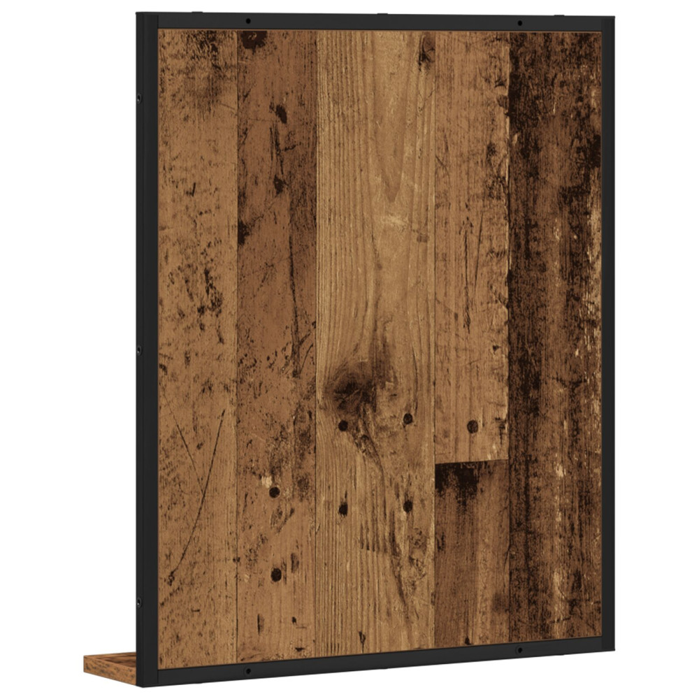 Produktbild för Spegel Gammalt trä 50 x 12 x 60 cm Glas och konstruerat trä