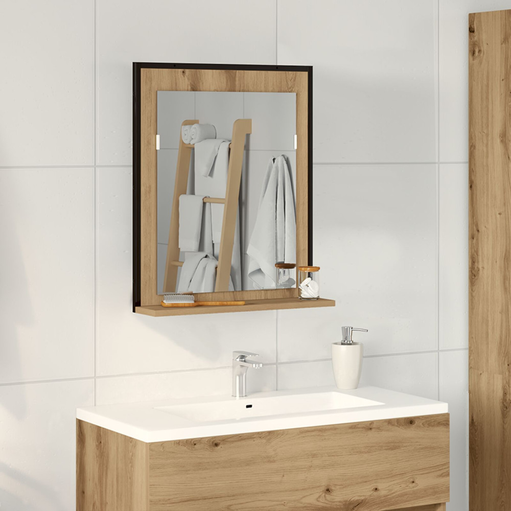 Produktbild för Spegel artisan ek 50 x 12 x 60 cm Glas och konstruerat trä
