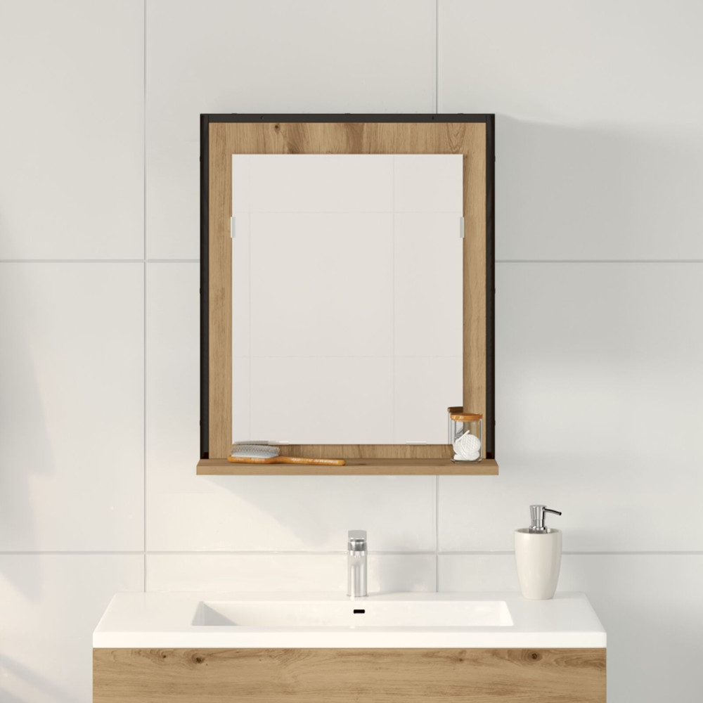 Produktbild för Spegel artisan ek 50 x 12 x 60 cm Glas och konstruerat trä
