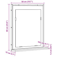 Produktbild för Spegel artisan ek 50 x 12 x 60 cm Glas och konstruerat trä