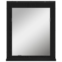 Produktbild för Spegel Svart ek 50 x 12 x 60 cm Glas och konstruerat trä
