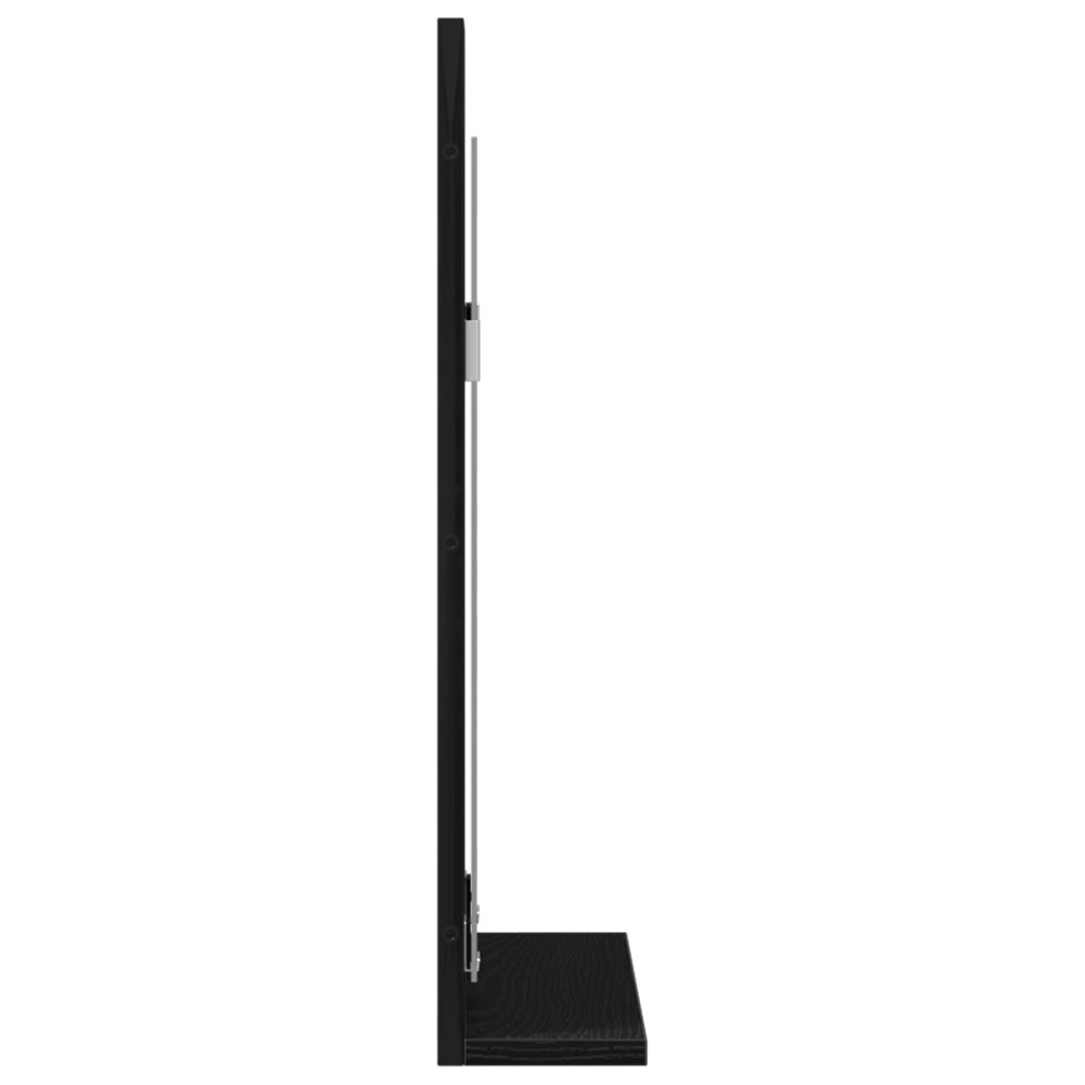 Produktbild för Spegel Svart ek 50 x 12 x 60 cm Glas och konstruerat trä