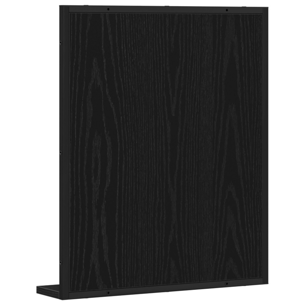 Produktbild för Spegel Svart ek 50 x 12 x 60 cm Glas och konstruerat trä