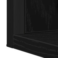 Produktbild för Spegel Svart ek 50 x 12 x 60 cm Glas och konstruerat trä