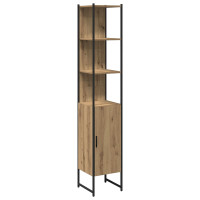 Produktbild för Badrumsskåp artisan ek 33 x 33 x 185,5 cm Konstruerat trä