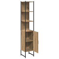 Produktbild för Badrumsskåp artisan ek 33 x 33 x 185,5 cm Konstruerat trä