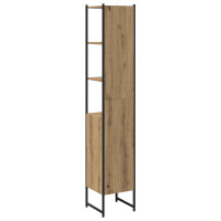 Produktbild för Badrumsskåp artisan ek 33 x 33 x 185,5 cm Konstruerat trä