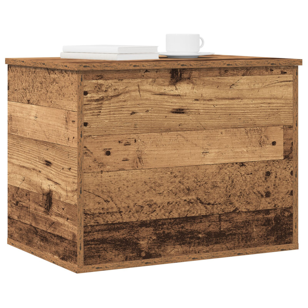 Produktbild för Förvaringslåda Gammalt trä 60 x 42 x 46 cm Konstruerat trä