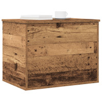 Produktbild för Förvaringslåda Gammalt trä 60 x 42 x 46 cm Konstruerat trä