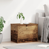 Produktbild för Förvaringslåda Gammalt trä 60 x 42 x 46 cm Konstruerat trä