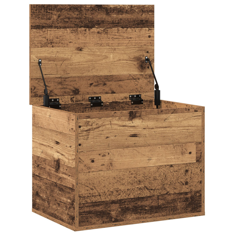 Produktbild för Förvaringslåda Gammalt trä 60 x 42 x 46 cm Konstruerat trä