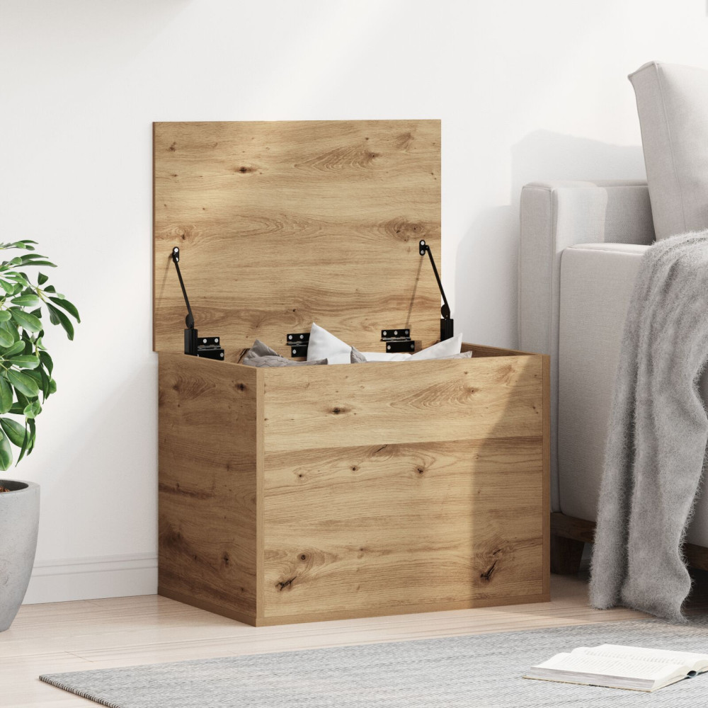 Produktbild för Förvaringslåda artisan ek 60 x 42 x 46 cm Konstruerat trä