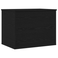 Produktbild för Förvaringslåda Svart ek 60 x 42 x 46 cm Konstruerat trä