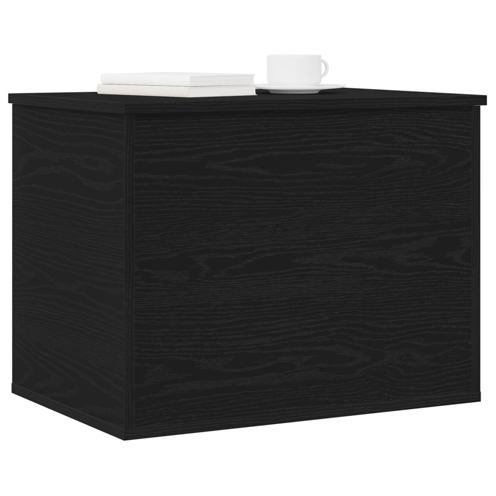 Produktbild för Förvaringslåda Svart ek 60 x 42 x 46 cm Konstruerat trä
