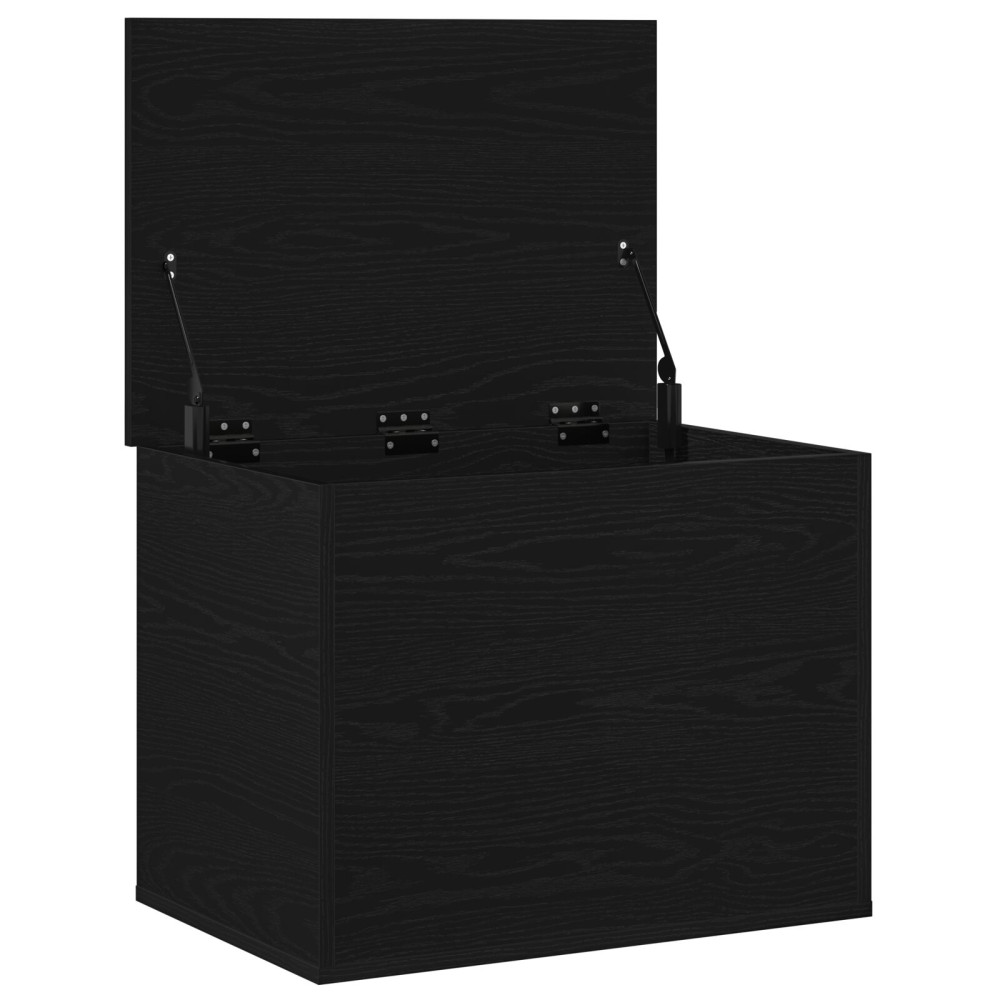 Produktbild för Förvaringslåda Svart ek 60 x 42 x 46 cm Konstruerat trä