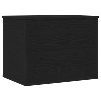 Produktbild för Förvaringslåda Svart ek 60 x 42 x 46 cm Konstruerat trä