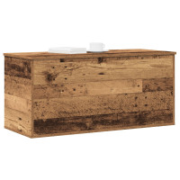 Produktbild för Förvaringslåda Gammalt trä 100 x 42 x 46 cm Konstruerat trä
