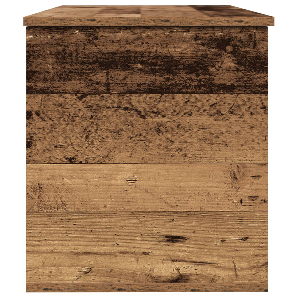 Produktbild för Förvaringslåda Gammalt trä 100 x 42 x 46 cm Konstruerat trä
