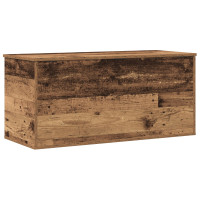 Produktbild för Förvaringslåda Gammalt trä 100 x 42 x 46 cm Konstruerat trä