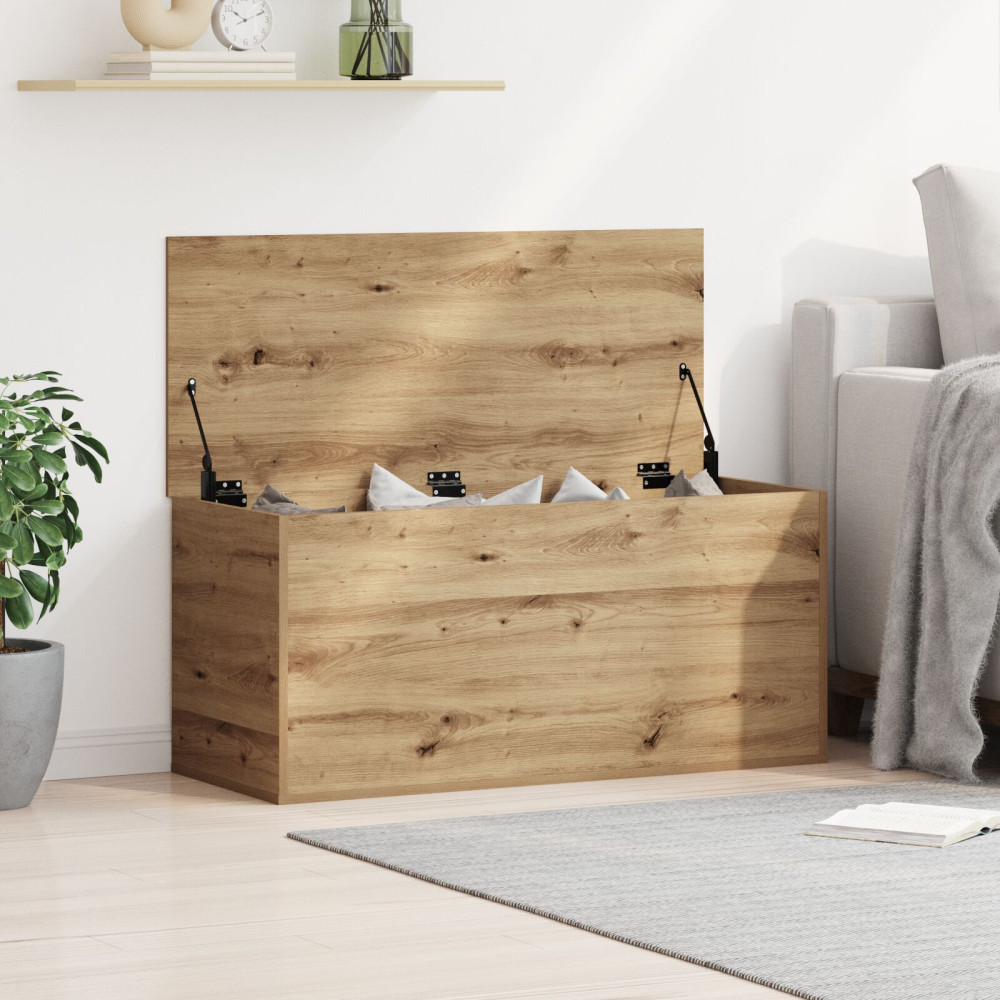Produktbild för Förvaringslåda artisan ek 100 x 42 x 46 cm Konstruerat trä