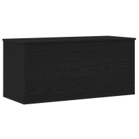 Produktbild för Förvaringslåda Svart ek 100 x 42 x 46 cm Konstruerat trä