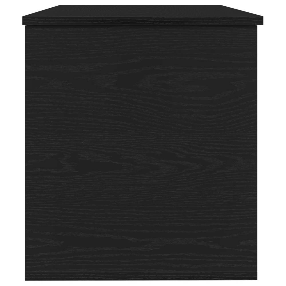 Produktbild för Förvaringslåda Svart ek 100 x 42 x 46 cm Konstruerat trä
