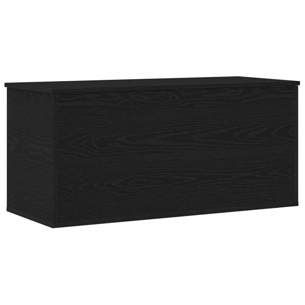 Produktbild för Förvaringslåda Svart ek 100 x 42 x 46 cm Konstruerat trä