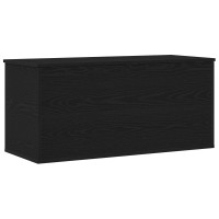 Produktbild för Förvaringslåda Svart ek 100 x 42 x 46 cm Konstruerat trä