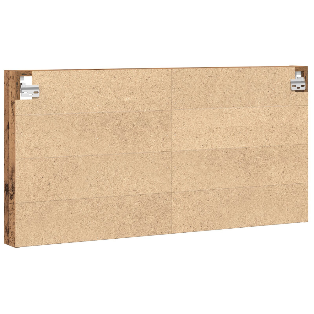 Produktbild för Visningsskåp Gammalt trä 100 x 8,5 x 50 cm Konstruerat trä