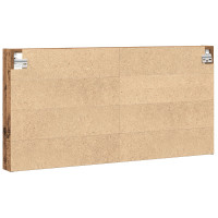 Produktbild för Visningsskåp Gammalt trä 100 x 8,5 x 50 cm Konstruerat trä