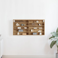 Produktbild för Visningsskåp Artisan Ek 100 x 8,5 x 50 cm Konstruerat trä