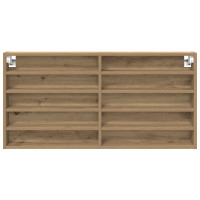 Produktbild för Visningsskåp Artisan Ek 100 x 8,5 x 50 cm Konstruerat trä