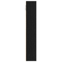 Produktbild för Visningsskåp Svart Ek 100 x 8,5 x 50 cm Konstruerat trä