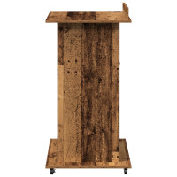 Produktbild för Podium med låda Gammalt trä 55 x 55 x 107 cm Konstruerat trä