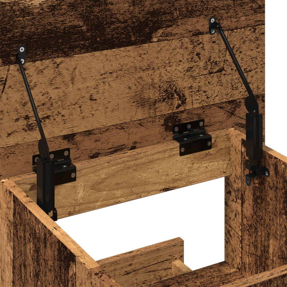 Produktbild för Podium med låda Gammalt trä 55 x 55 x 107 cm Konstruerat trä