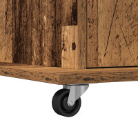 Produktbild för Podium med låda Gammalt trä 55 x 55 x 107 cm Konstruerat trä
