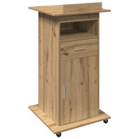 Produktbild för Podium med låda Artisan Ek 55 x 55 x 107 cm Konstruerat trä