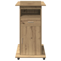 Produktbild för Podium med låda Artisan Ek 55 x 55 x 107 cm Konstruerat trä