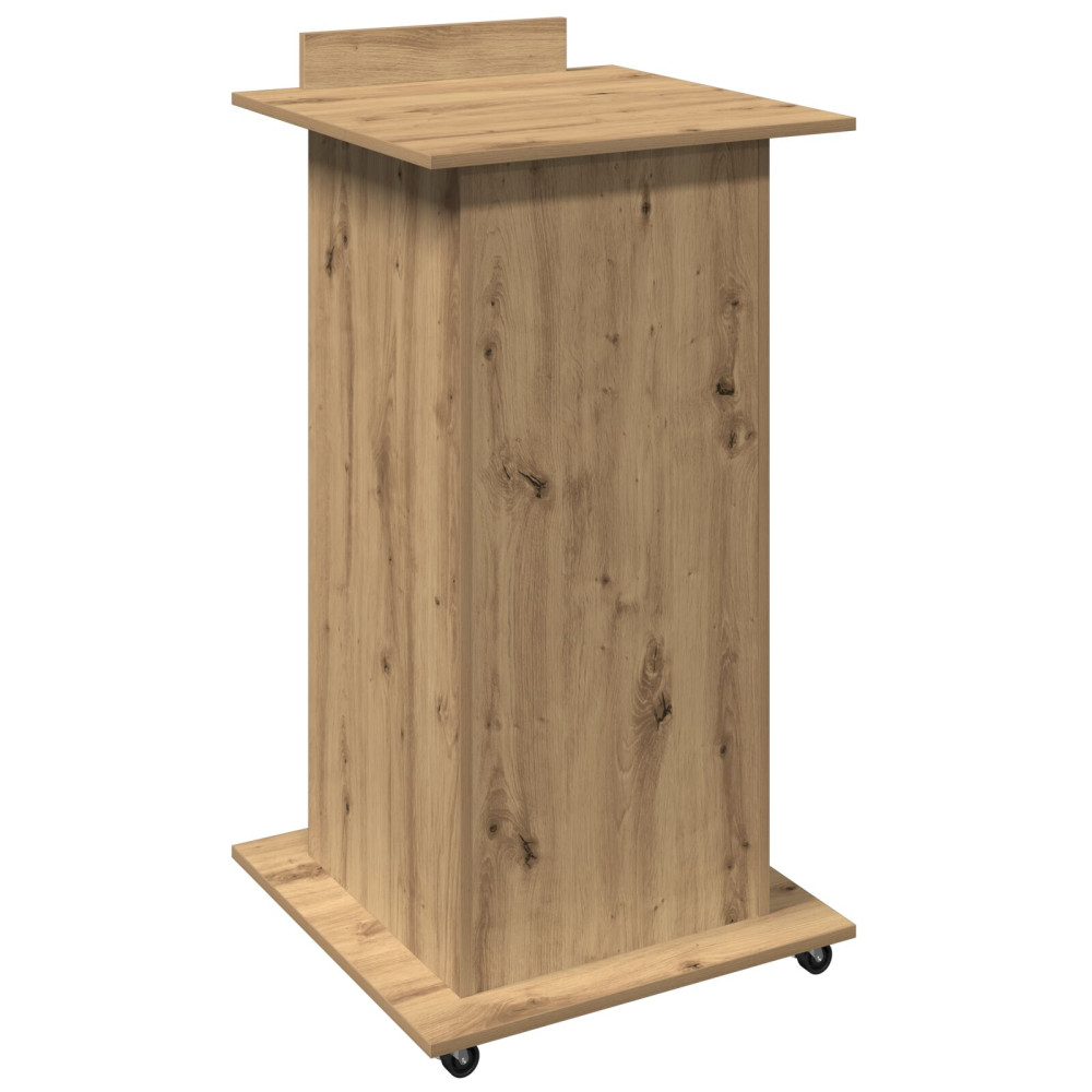 Produktbild för Podium med låda Artisan Ek 55 x 55 x 107 cm Konstruerat trä
