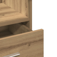Produktbild för Podium med låda Artisan Ek 55 x 55 x 107 cm Konstruerat trä