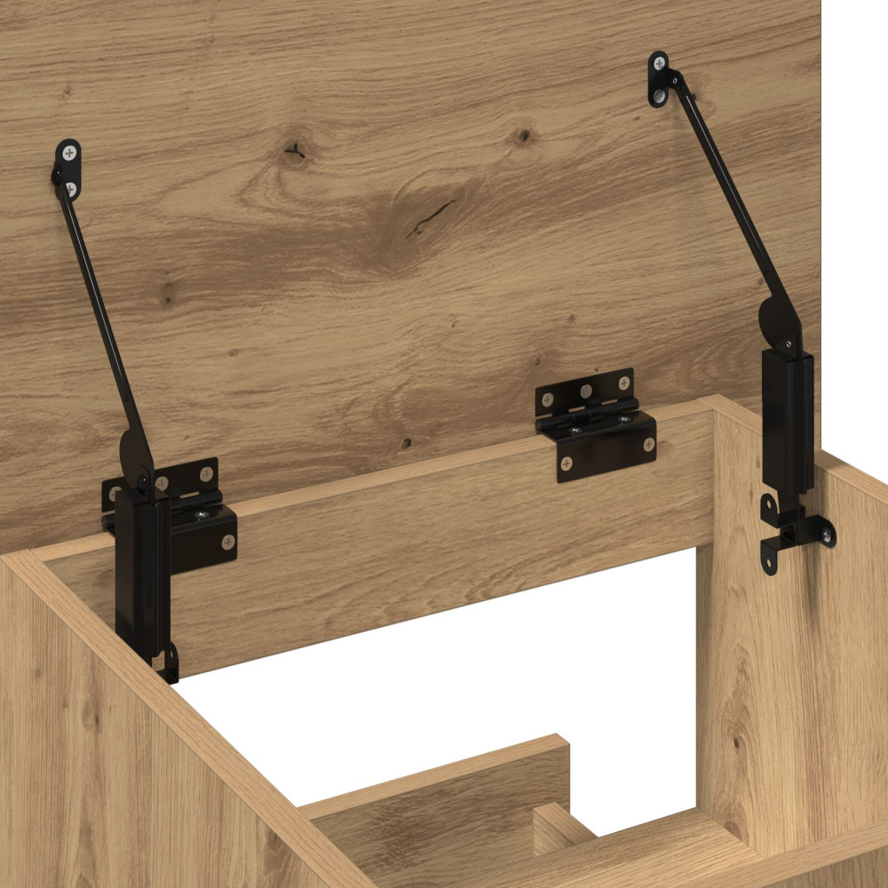 Produktbild för Podium med låda Artisan Ek 55 x 55 x 107 cm Konstruerat trä