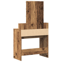 Produktbild för Sminkbord Gammalt trä 80 x 41 x 144,5 cm Konstruerat trä