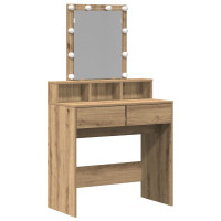 Produktbild för Sminkbord artisan ek 80 x 41 x 144,5 cm Konstruerat trä