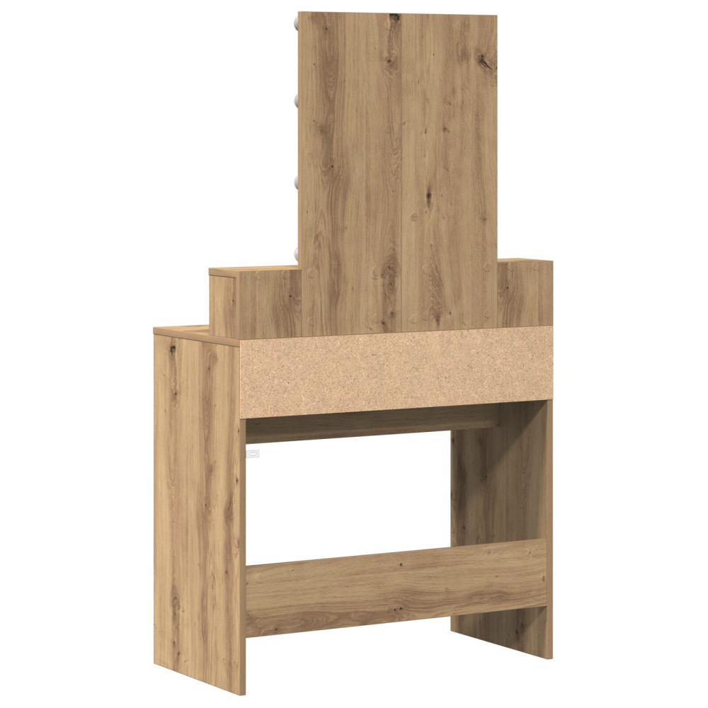 Produktbild för Sminkbord artisan ek 80 x 41 x 144,5 cm Konstruerat trä