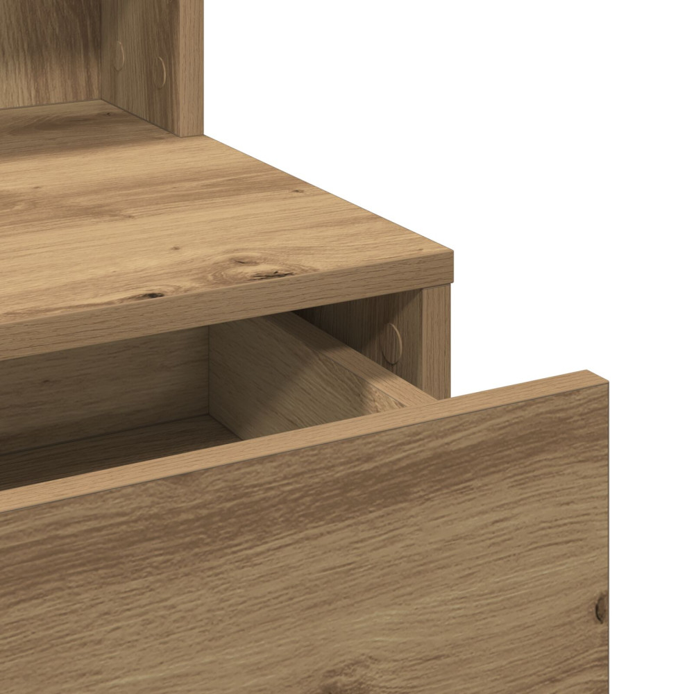 Produktbild för Sminkbord artisan ek 80 x 41 x 144,5 cm Konstruerat trä