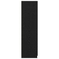 Produktbild för Garderob med låda Svart Ek 80 x 52 x 180 cm Konstruerat trä