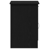Produktbild för Skrivbord med låda Svart Ek 100 x 50 x 76 cm Konstruerat trä